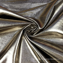 milk silk polyester lightweight holographic silver foil printed fabric for costume